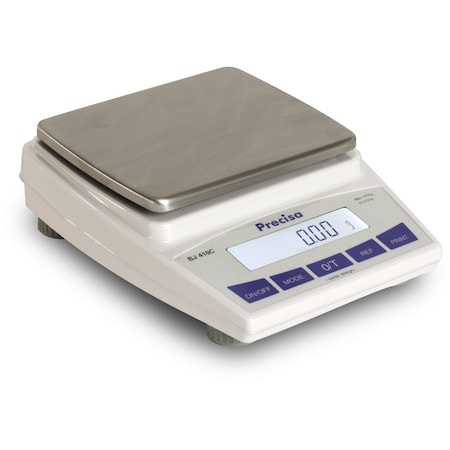 Precisa Centigram Balance, 1000 g, .01 g, Toploader, External Calibration, RS232, 5x5" Platter BJ-1000C